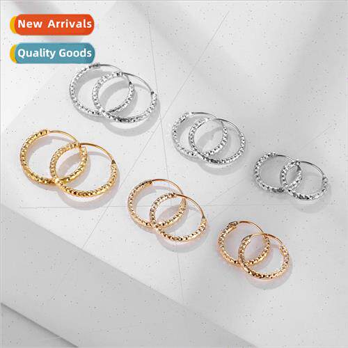 Fashion ins titanium steel spiral spring ring  simple Mori e