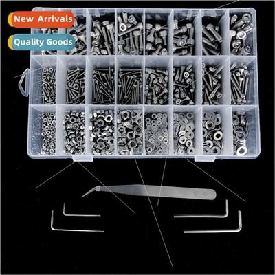 1225PCS Stainless Steel Hexagon Socket Bolts Nuts Washers Se