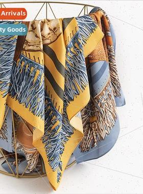 Fashion commuter small square scarf elegant versatile printi