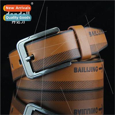 Men Belt Needle Buckle Belt Casual Antique Trouser Belt Mens