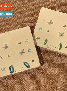 2022 Mori spring summer colorful butterfly earrings set smal