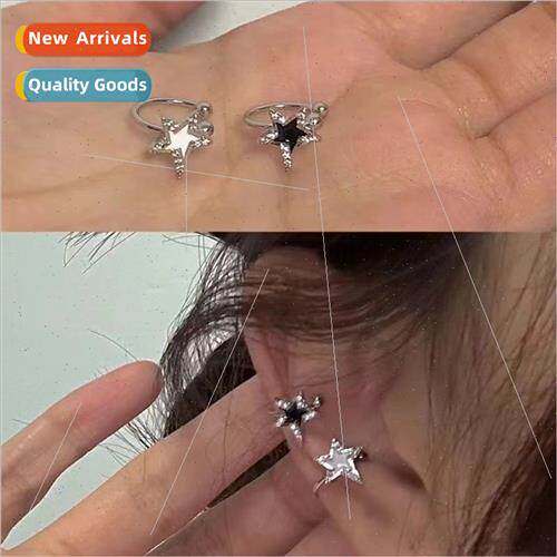 RecoPan pentagram ear clips female ins tide senior hundred w