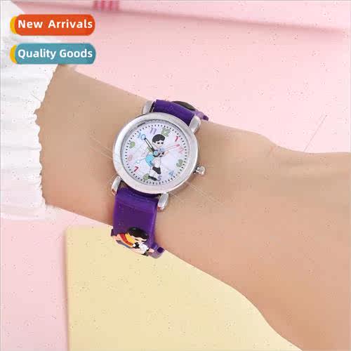 Fashion colorful cartoon kicking teenage soccer students chi