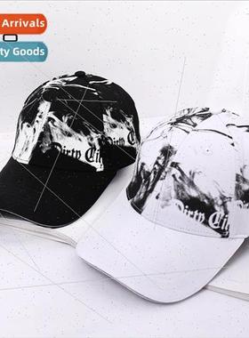 Tie-dye baseball cap men extended brim outdoor trips sun hat