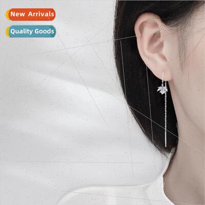 earrings female tassel earrings earrings Mori maple earwires