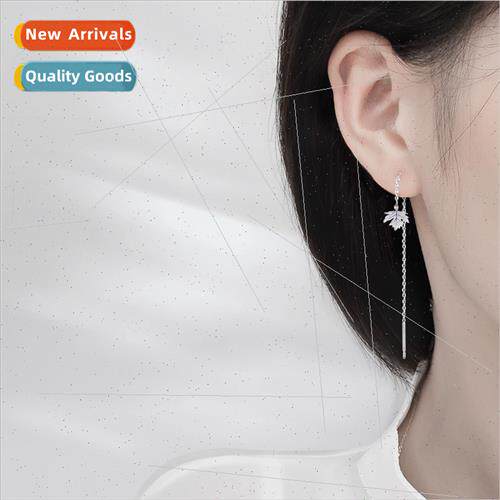 earrings female tassel earrings earrings Mori maple earwires