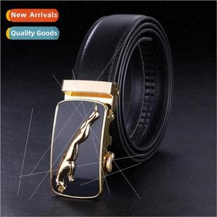 Men fashion Korean leather cowhide belt men leather belt leo