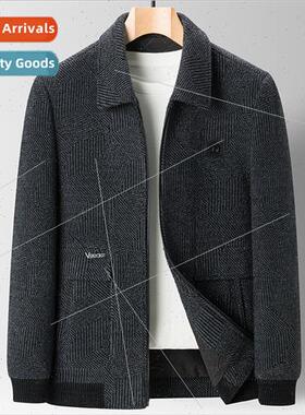 Middle-aged jacket male father spring fall paragraph jacket