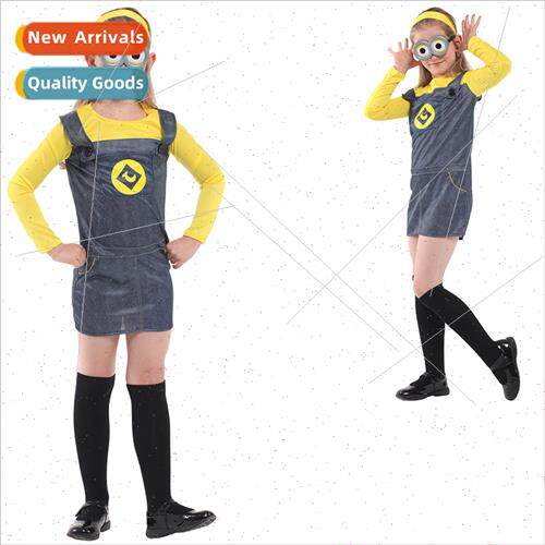 Halloween childrens costumes girls mask party stage permance