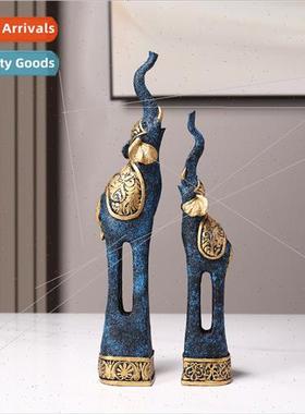 Elephant Shadow Follows Blue Objects Home Ornament ving Room