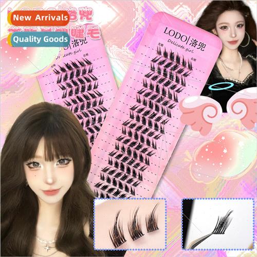 20 rows natural slant fly lashes segmented fox eyes fine ste