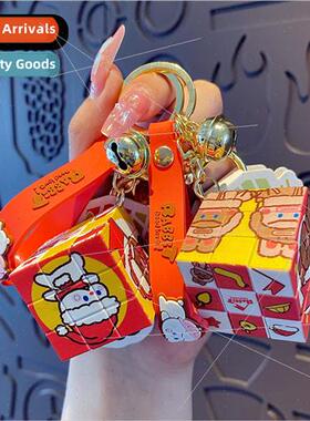 li Lala national Rubiks Cube keychain mini three-stage decom