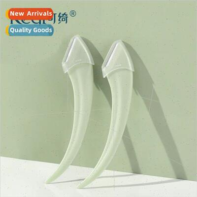 Keri Curved Moon Eyebrow Blades 2pcs Shaving Razor Portable