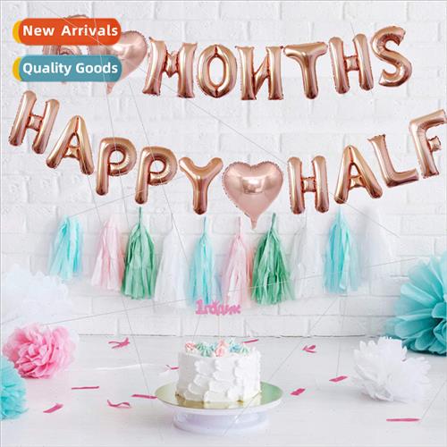 half year balloon package 6 months baby birthday set 6 month