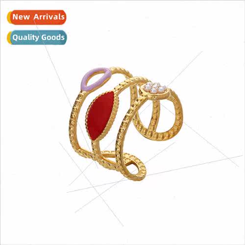 Europe che Fashion Stainless Steel Open Adjustable Colorful
