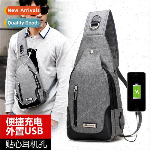 Men chest bag Korean single shoulder crossbody multifunction