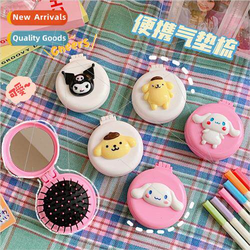 Japanese cartoon girl heart air cushion comb mirror portable