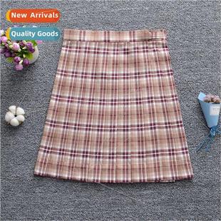 fall pock purple skirt body half spring check brown light