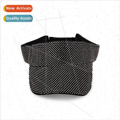 Full diamond sunshade hollow top hat female Korean ins perma