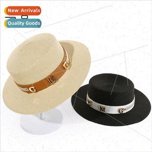 large spl cap leather hat brim sunscreen new summer flat GMG