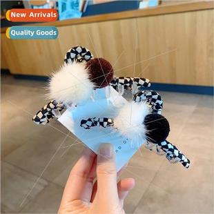ball grip head winter plate back fur female Autumn clip