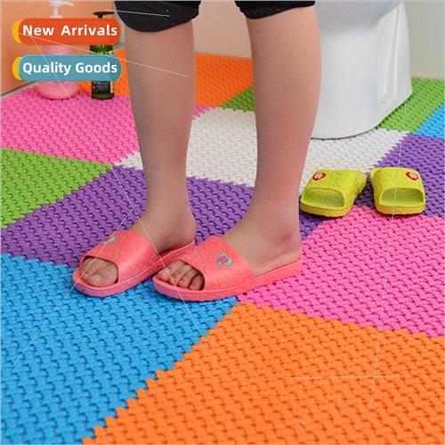 Bathroom splicing foot mat 25*25 home bathroom -slip mat PE