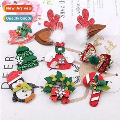 Europe Christmas hair accessories handmade girls hair bands