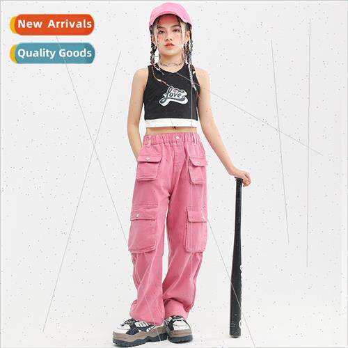 Jazz Dance Costume Girls Vest Pants Dance Training Instution