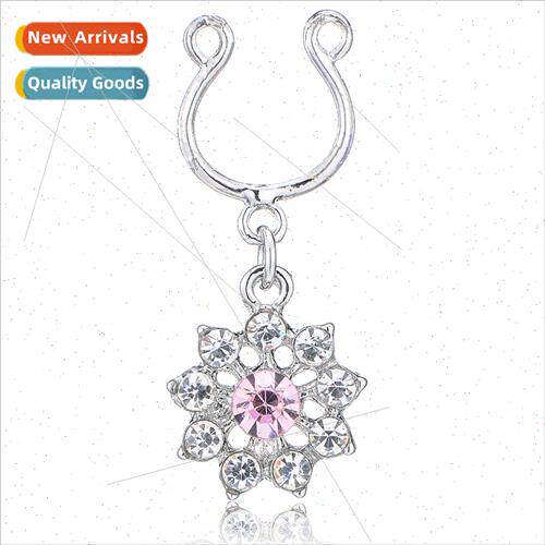 mple fake nipple ring diamonds nipple ring body piercing bre