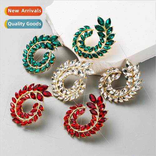 Europe fresh senior sense wheat ears full diamond zirconia e
