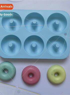 6 donuts 363 chocolate silicone mold cake pudding dessert mo