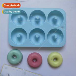 6 donuts 363 chocolate silicone mold cake pudding dessert mo