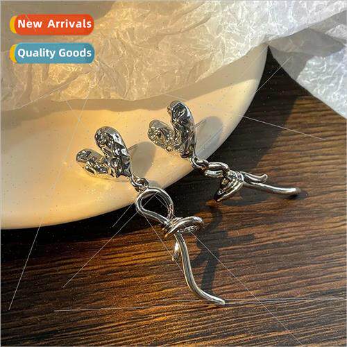 quid love rope knot tassel earrings female cold wind high-gr