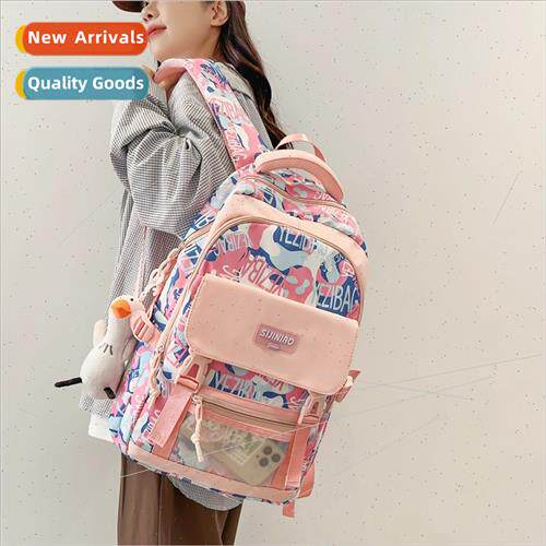 Schoolbag female simple ins junior teenage girls shoulder ba