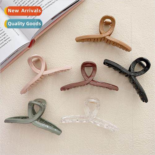 Acrylic Korean hair clips back head large grab clip versatil
