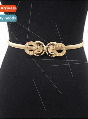 Women Belt Hundreds Decorative Waist Corset Metal Spring Cha