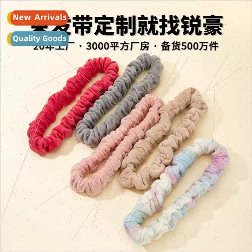 Heatless Curling WVelvet Face Wash Hair Tie 2 in 1 Lazy Slee