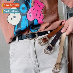 simple small versatile pin skirt buckle jeans Vintage belt