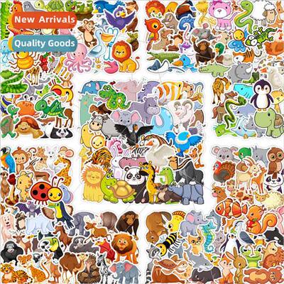 40/80/200 cartoon zoo doodle stickers hand cup computer cell