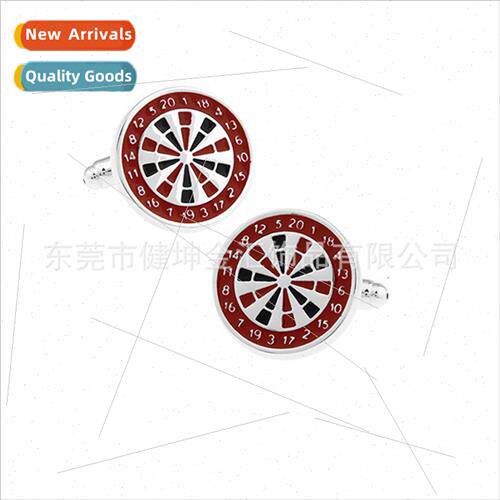 Colorful Dartboard Enamel Men Cufflinks
