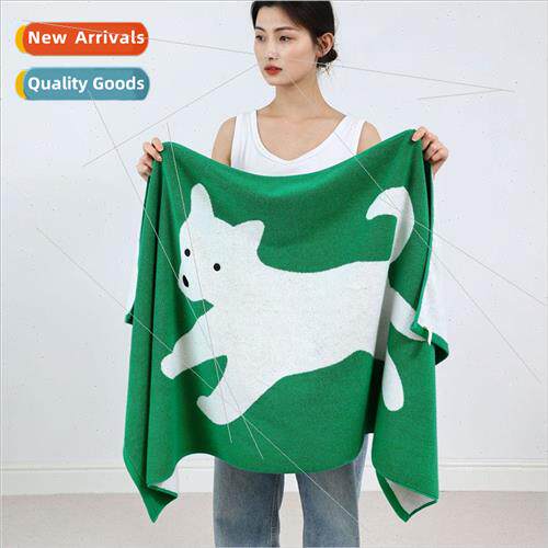 New cartoon puppy cotton color weave towel class A combed lo