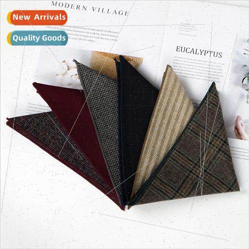 Men Su Wool Pocket Towel Korean Business Casual Dress Small