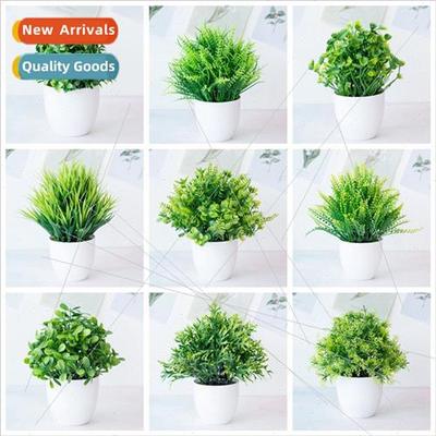 New green plants potted plants simulation potted plants desk
