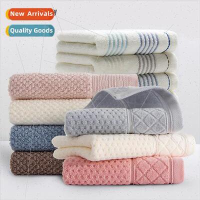 Towel cotton plain face towel cellular satin file large towe