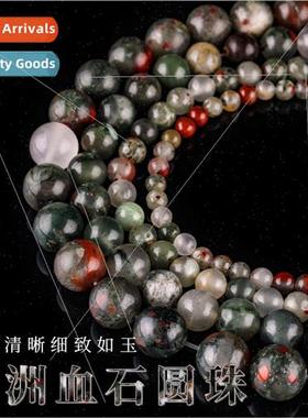 Natural African bloodstone loose beads handmade beads bracel