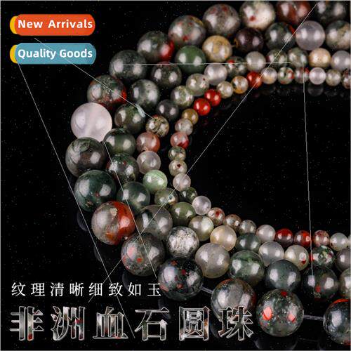 Natural African bloodstone loose beads handmade beads bracel