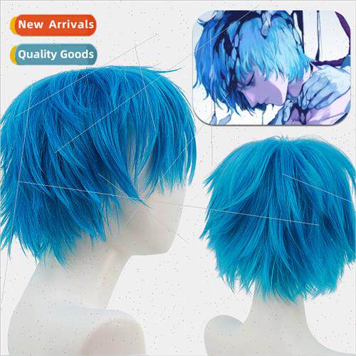 Anime wigs heroes academy dead handle wooden hanging gray bl