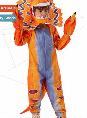 Halloween new double ridged dragon orange model role-playing