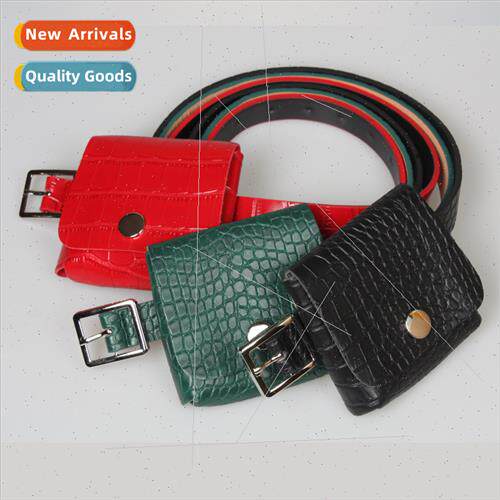 Autumn winter small bag belt women fashion crocodile pattern
