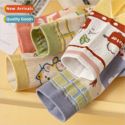 2022 new mesh socks female spring thin mid-calf socks ins ti